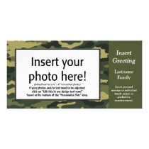 Photo Card - Green Camo (Holiday, Family, Other) photo cards