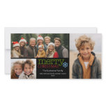 Photo Card: Merry Christmas with 3 photo collage photo cards