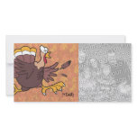 Photo Card Template - Thanksgiving Turkey Run photo cards