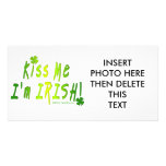 PHOTO CARDS - Kiss Me, I'm IRISH photo cards