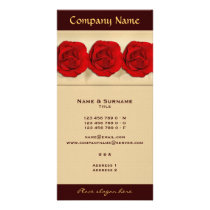 Photo cards template - customisable red roses