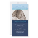 PHOTO CHRISTENING INVITATIONS :: elegant 6 Personalised Photo Card