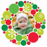 PHOTO CHRISTMAS DECORATION :: bauble wreath 2 photo sculptures
