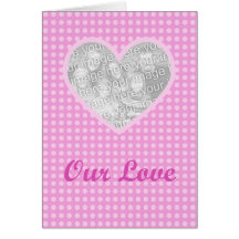 Photo Cutout Heart Valentine's Day Card Template