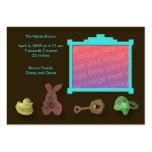 Photo Frame Birth Announcements business cards