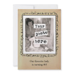 Photo Frame Template Party Announcement invitations