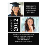 Photo Graduation Invitation ~Classy Black & White