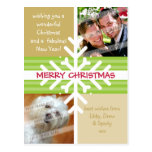 PHOTO GREETING POSTCARD :: snowflake dissection P4