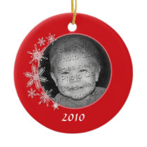Photo Holiday Snowflake Ornament