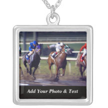 Photo Horse Racing Sports Necklaces
