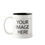 Photo mug - black and white 11oz template