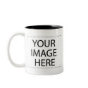 Photo mug - black and white 15oz template