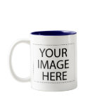 Photo mug - navy blue 15oz template
