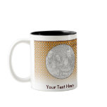 Photo Mug Template - Two Photo Basket Weave