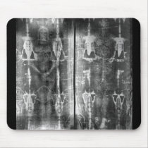 Photo Negative Picture of the Shroud of Turin Mouse Pads