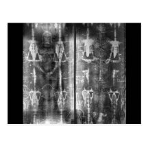 Photo Negative Picture of the Shroud of Turin Post Cards