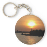Photo of dramatic Sunset in Venice laguna, Italy Keychains