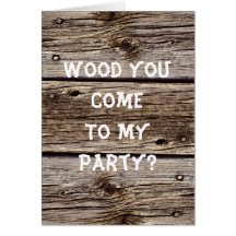 Photo Realistic Rustic, Weathered Wood Board Greeting Cards
