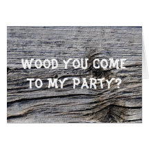 Photo Realistic Rustic, Weathered Wood Board Greeting Cards