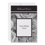 Photo Rehearsal Dinner Invitation -- Rose Border
