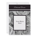 Photo Rehearsal Dinner Invitation -- Rose Border
