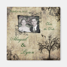 Photo Save the Date Wedding Magnet