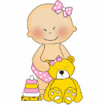 Photo Sculpture Baby Girl Toys Yellow Bear photo sculptures