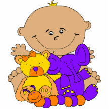 Photo Sculpture Baby Toys Yellow Purple