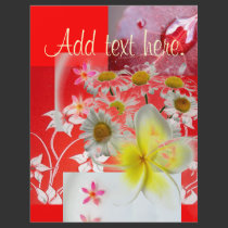 Photo Watercolor Arrangement flyers