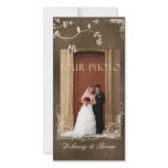 Photo Wedding Card - Brown accents photo cards
