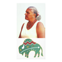Photocard Buffalo Image Native American Custom Photo Card