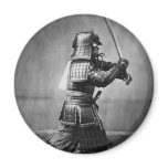 Photograph of a Samurai C. 1860 Fridge Magnets