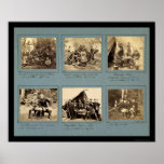 Photograph Vignettes with Custer 1862 Poster