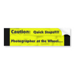 Photographer at the Wheel bumper stickers