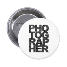 Photographer - Black Text Pins