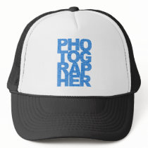 Photographer - Blue Text Hat