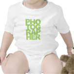 Photographer - Green Text Romper