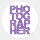 Photographer - Purple Text Sticker