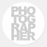 Photographer Round Stickers