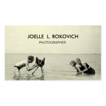 Photographer | Unique Vintage Photograph Business Cards