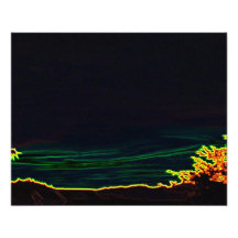 Photographic Abstract Art Prints Dark Sunset Tree