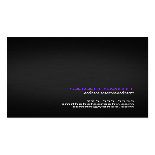 Photography Business Card