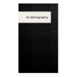 Photography Business Card Stylish Black Texture