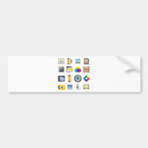 Photography Icon Bumper Sticker
