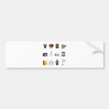 Photography Icon Bumper Sticker