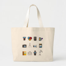 Photography Icon Canvas Bags