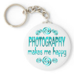 Photography Makes Me Happy keychains