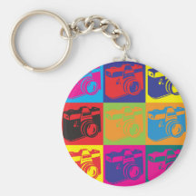 Photography Pop Art Keychain
