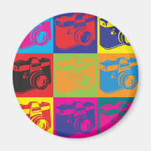 Photography Pop Art Refrigerator Magnets