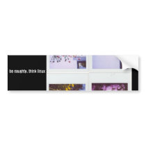 PhotoText Sticker Bumper Sticker